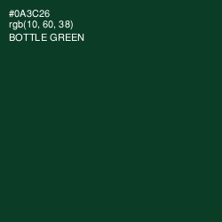 #0A3C26 - Bottle Green Color Image